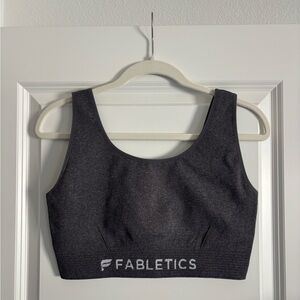 Fabletics Seamless Grey Sports Bra